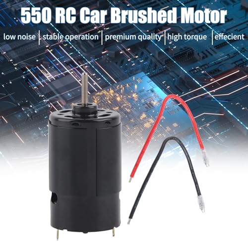 RC Motor, Low Noise Brushed 550 Motor 35T for Off Road Crawlers Hobbyists Enthusiasts