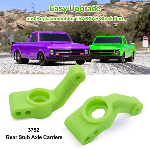 OG RC Plastic Caster/Steering Block Rear Stub Axle Carriers for Slash 2WD | L&R Wheel Steering Kit for 1/10 Traxxas Slash Stampede Rustler 2WD #3632 #3736 #3752 - color: Green