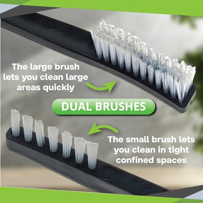 SE 10-Piece Double-Ended Gun Cleaning Brush Set, Gun Cleaning Supplies Kit, 7-inch Nylon Bristle Brushes, Plastic Handle - 7615NB10PCS - size: 10 Piece