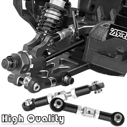 Upgrade Parts for 1/16 Mojave GROM 223S DSC 4X4 RTR,RC Shock& Arms&Drive Shaft CVD&Steering Knuckle Kit&Shock Tower&Adjustable Links&Steering Block&RC Gearbox&Sway Bar Kit,Black - color: Black(for 1/16)