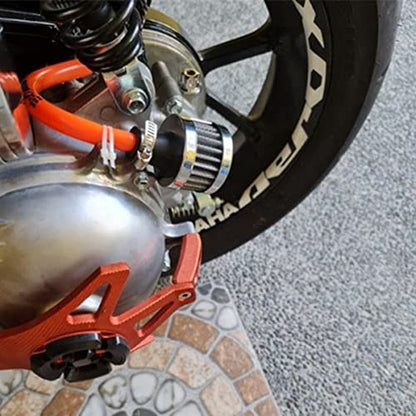 BESULEN Air Intake Filter Breather, 0.47 inch Universal Cold Air Filter, 12mm Car Turbo Vent Air Intake Filter Cleaner, Crankcase Breather Compatible with Car and Motorcycle Engine Parts (Blue) - style: Blue