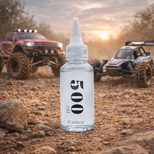 AMK Silicone RC Shock Oil 60ml, 350-2000cSt, for RC Crawler Buggy Monster Truck Short Course (500cSt)