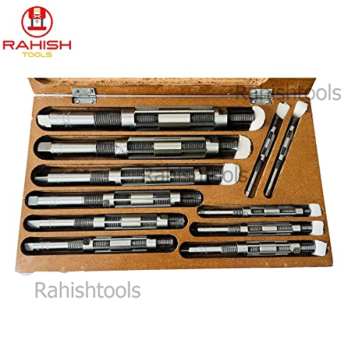 Adjustable Hand Reamer Tool H4 to H14 Sizes - 15/32" to 1-1/2” Reaming Tool for Precise Hole Finishing with 6 Carbon Steel Blades - Hand Tools Reamers for Metal & Wood - 11.90mm - 38.10mm | 6 Expandable Blades, Carbon Steel Build, 11.90-38.10mm Range, Pre