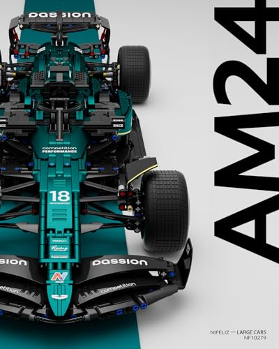 Nifeliz AM24 Formula 1 Racing Car Building Set, NF10279 | 1:8 Scale Collectible Set for Adults, Authentically Detailed Build and Display Model for Home or Office Décor