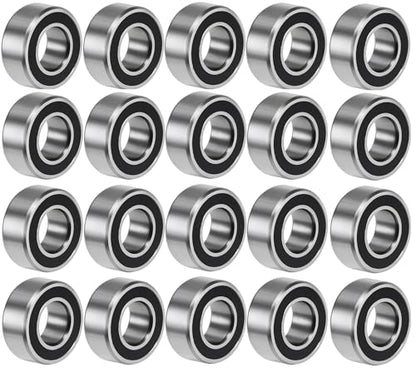 20 PCS MR105-2RS Deep Groove Ball Bearings - 5x10x4mm Double Sealed, Chrome Steel, Z2 Grade for RC Cars, Drones, Robotics, and Small Electric Motors (MR105 RS) - size: MR105-2RS