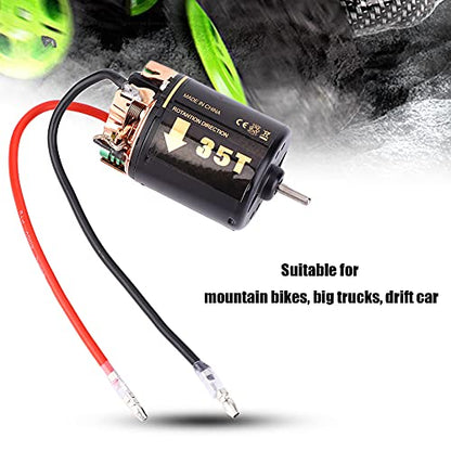540 RC Brushless Motor, 35T 45T 55T Universal RC Model Car 540 Brushless Motor for Big Trucks Climbing Car Model Motor Replacement Accessory (35T)