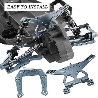 Upgrades for 1/10 Slash 2WD(VXL),RC Shocks,Suspension Arm,Caster Block,Steering Blocks,Stub Axle Carriers,Steering Bellcranks,Shock Tower,Camber Links,Drive Shaft,Hex Hub Adapters,Titanium - color: Titanium - Upgrades