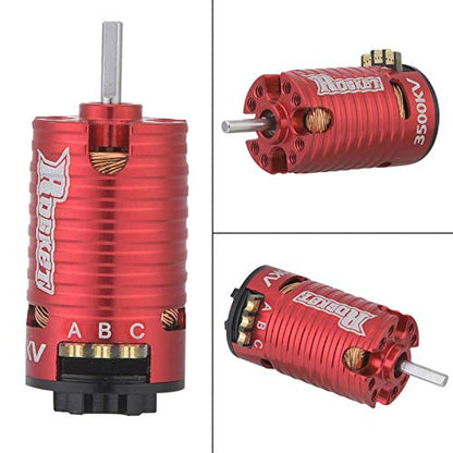 RC Brushless Motor, Rocket Mini-Z 3500KV 2Poles Brushless Motor for 1/24 1/28 RC Model Car