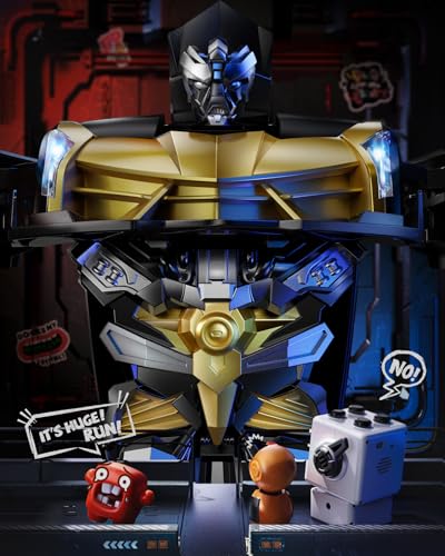 Veeniix V992 1:14 Scale 2-in-1 Transform RC Robot Car Toy, Golden | Gesture Sensing & Auto Deformation, LED Lights & Sound, 2 Batteries 60 Min Play, Durable ABS, Birthday Gift for Kids Ages 6+ - color: Golden