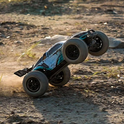 TOUCAN RC HOBBY 2.4GHz RC Off Road Vehicle Q117 1/16 Remote Control High Speed 4WD Car 70km/h RTR Brushless Motor 35A ESC LED Lights Battery for Adult - color: Green