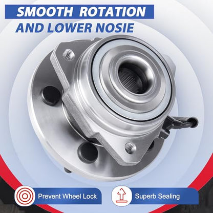 513176 Front Left Wheel Hub Bearing Assembly 4-Wheel ABS 5 Lugs 1 Pack | Fits 2002-2007 Jeep Liberty, Automotive Replacement Front Left Wheel Hub Assembly Only for 4-Wheel ABS Models - size: 513176/1PC