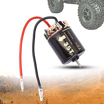 540 RC Brushless Motor, 35T 45T 55T Universal RC Model Car 540 Brushless Motor for Big Trucks Climbing Car Model Motor Replacement Accessory (35T)