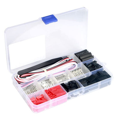 60 Sets JST Servo Connector Kits Plug Male Female Crimp Pin Cable with SN-28B Dupont Crimping Tool 0.1-1.0mm ²(AWG28-18) Compatible JST SYP servo wire cable for RC Car Hitec Spektrum Model Airplanes