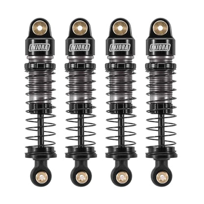 INJORA 40mm Big Bore Aluminum Oil Shock for SCX24, Black