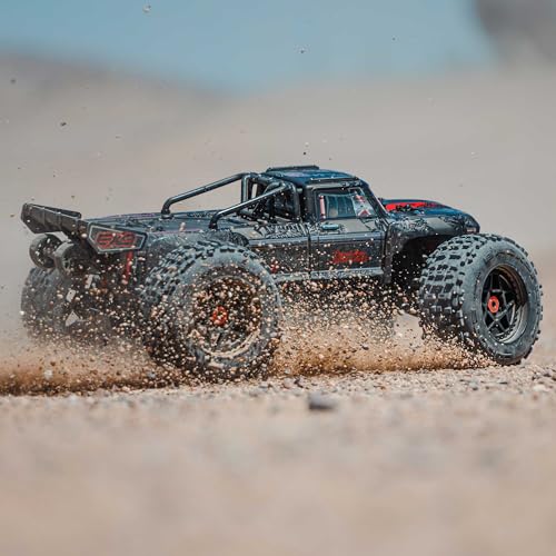 ARRMA RC Truck Outcast 4X4 8S BLX 1/5 Stunt Truck Black RTR(Transmitter and Receiver Included, Battery and Charger Not Included) ARA5810V2T1