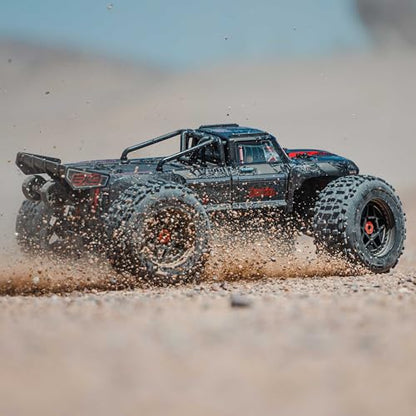 ARRMA RC Truck Outcast 4X4 8S BLX 1/5 Stunt Truck Black RTR(Transmitter and Receiver Included, Battery and Charger Not Included) ARA5810V2T1