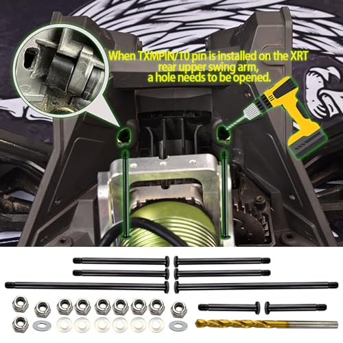 Steel 1/5 Front and Rear Suspension Pins Set Replacement Parts for TRAXXAS 1/5 X-MAXX 6S Monster Truck RC Car