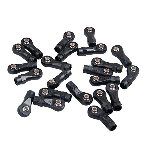 22Pcs Aluminum Metal & Plastic Rod Ends Set for 1/10 RC Crawler TRX4