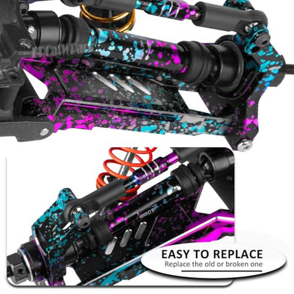 Drive Shaft Axles Upgrades Part for 1/10 4WD Slash/Rustler/Stampede/Jat0 4X4(BL-2s)(VXL),F0rd F15O,RC Front & Rear Steel DriveShaft CVD w/Hex Hops Up,#9051#9052,Colour - color: Colour - (4pcs Driveshafts)