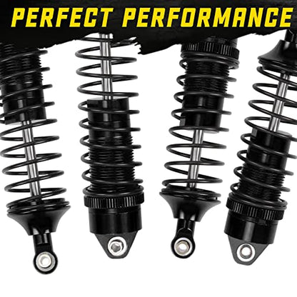RCAWD Shock Absorber Damper for LOSI 1/10 Lasernut U4, Tenacity DB Pro, TENACITY TT Pro 4WD SCT Upgrades, RC Shocks Front Rear 90mm 100mm, Parts for #LOS233011, LOS03028, LOS03027, LOS03019 Black - color: Black