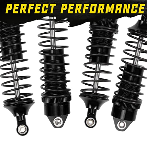 RCAWD Shock Absorber Damper for LOSI 1/10 Lasernut U4, Tenacity DB Pro, TENACITY TT Pro 4WD SCT Upgrades, RC Shocks Front Rear 90mm 100mm, Parts for #LOS233011, LOS03028, LOS03027, LOS03019 Black - color: Black