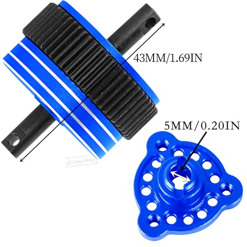 RC Differential Transmission Gear & 90T Spur Gear & Slipper Clutch & Pressure Plate & Slipper Rebuild Kit Upgrades Part for 1/10 Slash/Stampede/Bandit/Rustler 2WD VXL,Navy Blue - color: Navy Blue(1set)
