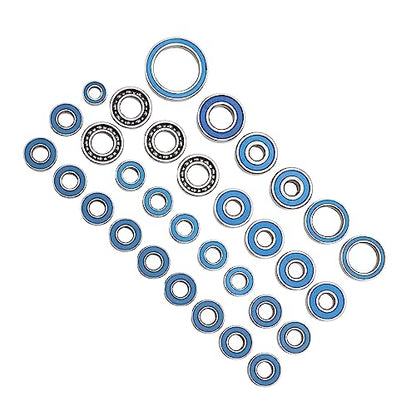 RC Car Bearing Kit, 32-Piece Sealed Steel Bearings for 1/10 1/8 Scale Off-Road and On-Road, Reduces Friction for Speed