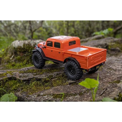 Axial RC Truck SCX24 40's 4 Door Dodge Power Wagon Orange1/24 4 Wheel Drive-RTR (Everything Needed to Run Included) AXI00007T1 - color: Orange