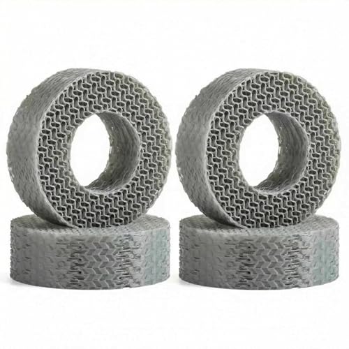 Supersoft 1.9" Tires Insert 3D Printing TPU Tire Filler Waterproof fit 118-122mm Wheel Tires 1/10 RC Crawler TRX4 SCX10 Capra H10 (Super Soft) - color: Super Soft