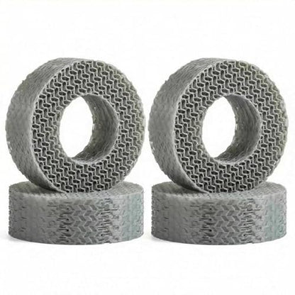 Supersoft 1.9" Tires Insert 3D Printing TPU Tire Filler Waterproof fit 118-122mm Wheel Tires 1/10 RC Crawler TRX4 SCX10 Capra H10 (Super Soft) - color: Super Soft