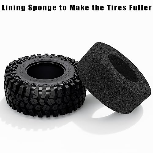 GLOBACT 2.2" RC Crawler Tires 124 * 46mm for 1/10 TRX4 TRX6 SCX10 Redcat | 1/10 RC Crawler Tires, TRX4 Tires, TRX6 Tires, SCX10 Tires
