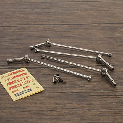RCAWD CVD Driveshaft 183mm for ARRMA 6S, 1/8 Kraton 6S, Notorious 6S, Outcast 6S & 1/7 Fireteam 6S Upgrades Parts, #45 Steel Drive shafts Hop Ups for #AR220033#ARAC3985 Silver - color: Silver