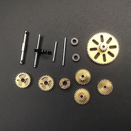 RC Climbing Car Metal Transmission Center Gearbox Transmission Case with Gear for FMS 1/24 FCX24 RC Crawler Upgrade Parts Accessories - color: Red Gearbox + Gear