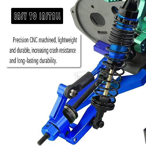 Full Aluminum Big Bore RC Shocks Absorber Damper Upgrades Part for 1/10 Slash/Stampede/Rustler/Bandit VXL 4X4 2WD,Front Rear Assembled Full Metal Shocks,4PCS Navy Blue - color: Navy Blue/4pcs