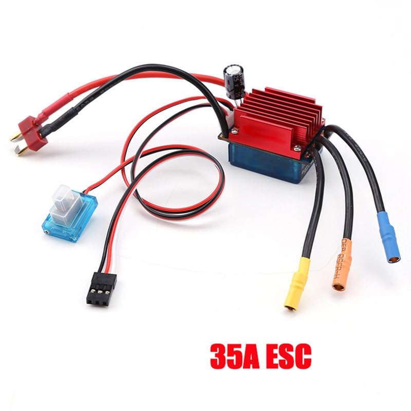 35A Brushless ESC Waterproof Speed Controller for 1/16 1/18 RC Car Truck b
