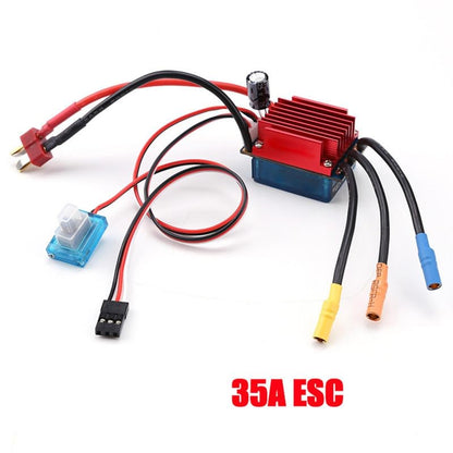 35A Brushless ESC Waterproof Speed Controller for 1/16 1/18 RC Car Truck b