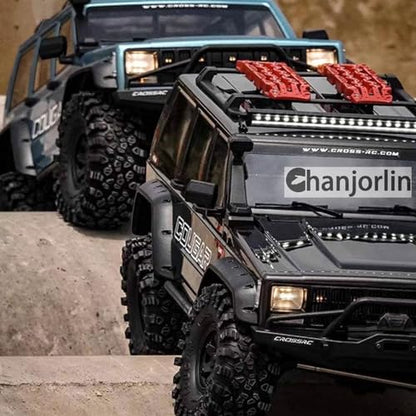 2.2 inch RC Crawler Tires and Beadlock Wheels Rims OD 5.35'' 1:10 Soft Rubber Mud All Terrain Tyres for 1/10 1/8 Rock Crawler Car Traxxas TRX4 Axial SCX10 II RC4WD CC01 Gen8 (Black) - color: Black