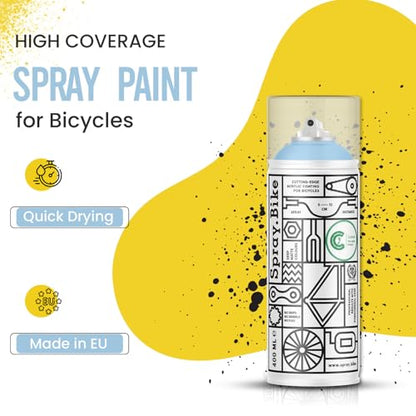 Spray.Bike Spray Paint - Coldharbour Lane (Sky Blue) | Designed Mainly for Bicycles | Multi-Use Acrylic Spray Paint for Metal, Plastic | High Coverage Bike Paint, 400ml - color: Coldharbour Lane