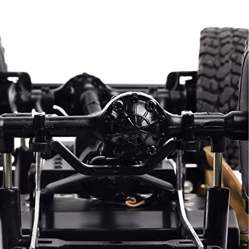 RC Rock Crawler WPL C24 RTR 1/16 Pickup Trucks Blue with LED Lights 2.4Ghz 4x4 Off-Road RC Semi Trucks All Terrain Car, RC Crawler Remote Control Truck for Adults