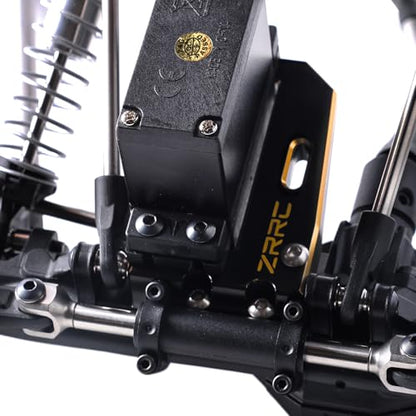 Brass RC Servo Mount 77g for Vanquish VP H10 Optic Sparco Yokohama RTR 1/10 RC Crawler Parts, Heavy Weight CNC Brass Servo Holder, Replacement for Vanquish H10 Front Axle Servo Mount VPS08813 - style: Brass RC Servo Mount for H10 Optic Axle