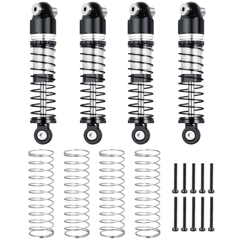 1/24th Aluminum RC Car Shocks 43mm Extended Absorber Damper for All AXIAL SCX24 AXI90081 Deadbolt C10 JLU Gladiator Bronco - size: 43mm