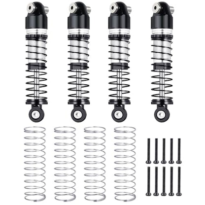 1/24th Aluminum RC Car Shocks 43mm Extended Absorber Damper for All AXIAL SCX24 AXI90081 Deadbolt C10 JLU Gladiator Bronco - size: 43mm
