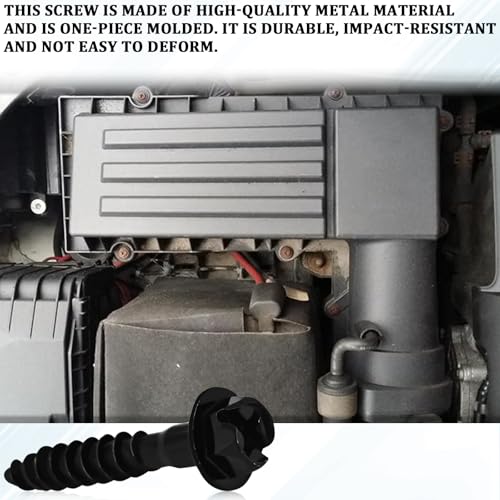 5PCS Air Filter Housing Assembly Air Filter Box Cooler Parts Screw Box Retaining Bolts Engine Air Cleaner Cover Fastener Repair Accessories for Chrysler Ram Chevrolet Jeep Dodge 6509605AA