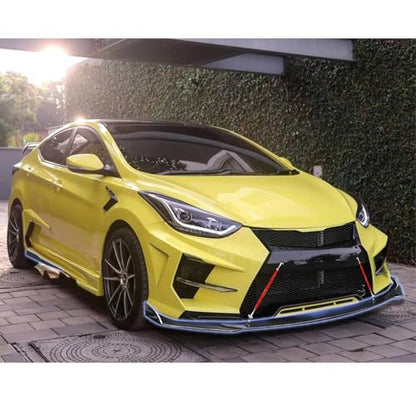 x xotic tech 9Pcs Front Bumper Lip Chin Spoiler + Side Skirt Winglets Diffuser + Rear Bumper Canard Splitter Car Body Kits + Red Adjustable 10"-13" Support Rods Universal Fit Most Vehicles - color: Red, size: Full Wide Body Kit w/10"-13" Rod