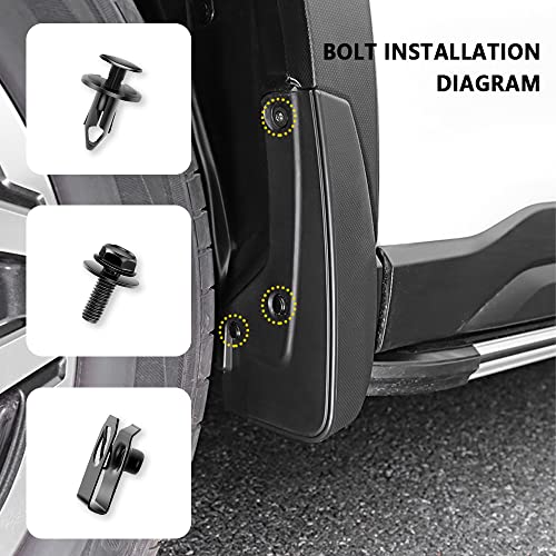 70PCS Under Engine Splash Guard Bolts Screws,Engine Splashs Shield Clips,Durable Splash Shield Guard Under Car Clips Car Accessories Compatible with Infiniti G35 G37 EX35 FX35 (70PCS) - color: 70PCS