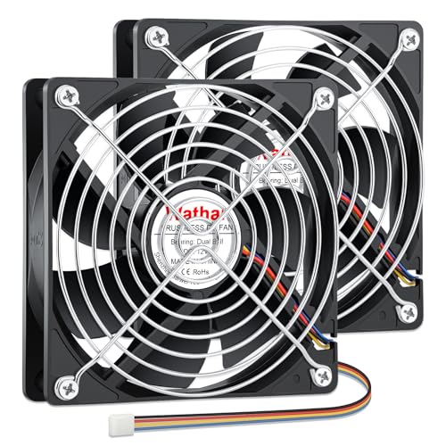 Wathai 120mm x 25mm 4Pin 12V Computer Case Fan DC Brushless Cooling Fan | High Speed Replacement for Desktop PCs Case, AIO GPU Coolers - style: 12V 4Pin 2500RPM