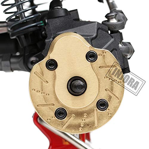 INJORA AXI03007 Brass Portal Knuckle Steering Cap Housing for 1:10 RC Crawler AXAIL SCX10 III AXI03007 & Capra 1.9 UTB AXI03004,2PCS (Set A) - style: Set A