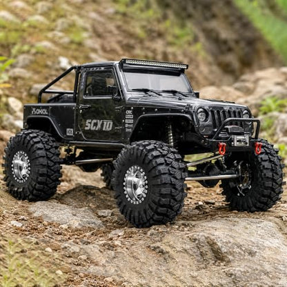 REDSPIDER 1.9" RC Crawler Tires, High-Grip Rubber Replacement Tires OD 120MM for 1/10 RC Crawler SCX10, TRX4, D90, Redcat Gen8, Off-Road Mud Terrain Tires (Set of 4)