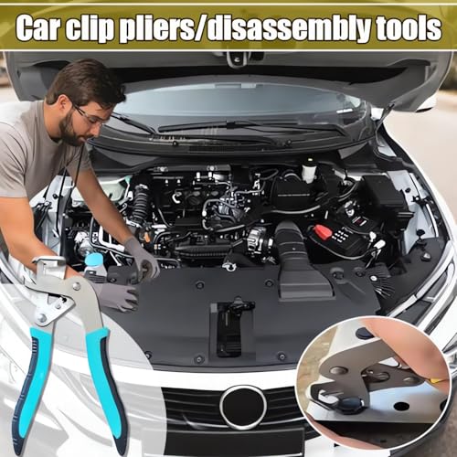 Car Clip Pliers/Disassembly Tools 2026 Upgrade Automotive Clip Removal Pliers Trim Removal Tool Panel Trim Snap Plier for Car Fasteners Ergonomic Grip Stainless Steel Head (1PC) - color: 1pc
