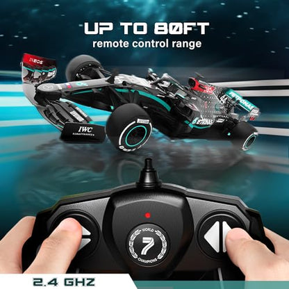 Voltz Toys Authentic Licensed 1:18 Mercedes-Benz F1 W11 Remote Control Car - F1 Collection RC car Series for Kids and Adults - 2.4GHz RC Car for Gift (1:18 Mercedes-Benz F1 W11) - color: 1:18 Mercedes-benz F1 W11